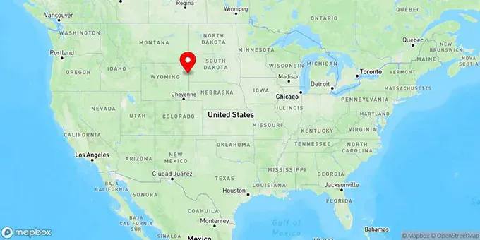 Map of Newcastle, Wyoming, United States