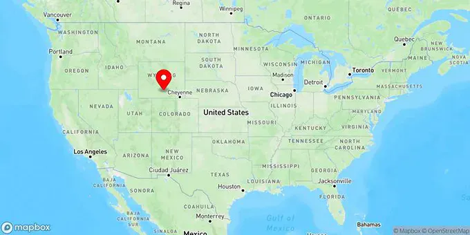 Map of Rawlins, Wyoming, United States