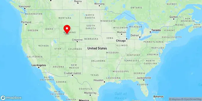 Map of Riverton, Wyoming, United States