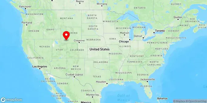 Map of Rock Springs, Wyoming, United States