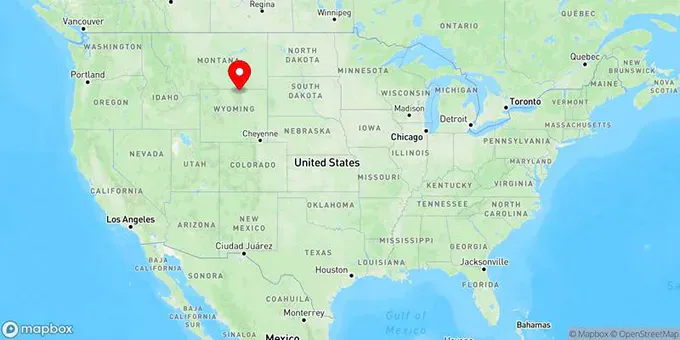 Map of Sheridan, Wyoming, United States