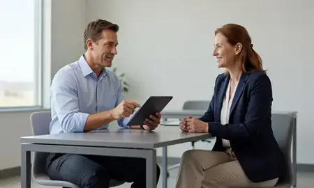 Customer discussing car shipping options in South Greeley, Wyoming, United States