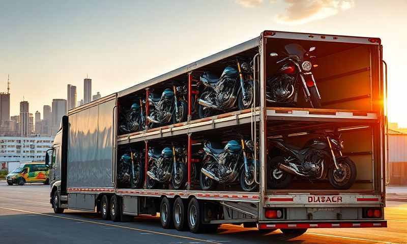 Thermopolis, Wyoming motorcycle shipping transporter