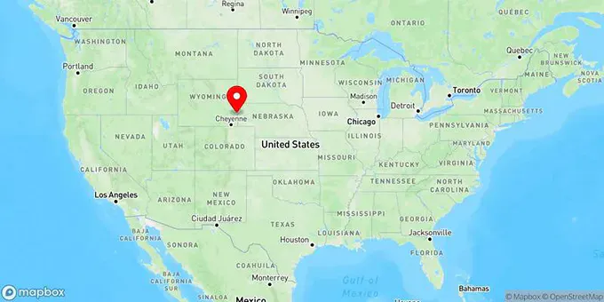Map of Torrington, Wyoming, United States